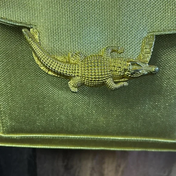 Genuine Alli.gator Crocodile Leather Ladies Women Shoulder Bag Handle Bag